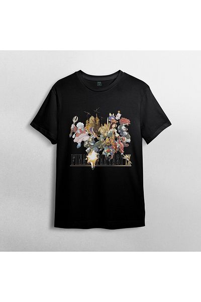 Pixxa Final Fantasy Ix Unisex 100% Cotton Crew Neck T-Shirt