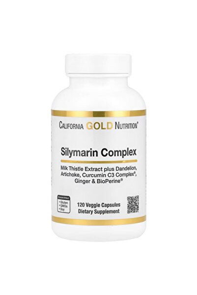 California Gold Nutrition Silymarin Complex Supports Liver Health 120 Veg Kapsül