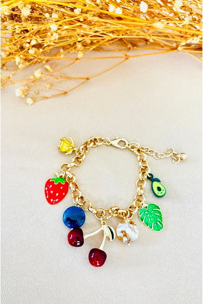 Markiz Takı Multi Charm Bracelet 17 cm + 5 cm Extension