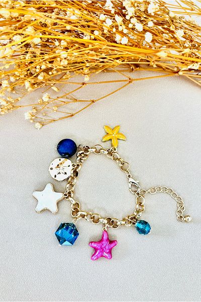 Markiz Takı Multi Charm Bracelet 17 cm + 5 cm Extension