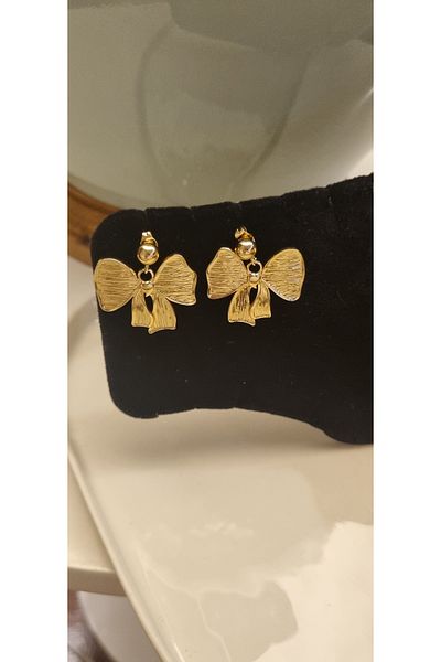 AKSESUARIM Fit All Combinations, Cute, Cool, Bow Steel Earrings