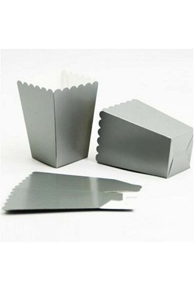 turkuaz parti 8 Pack Silver Corn Box