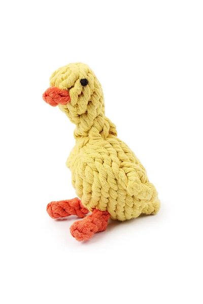 Sprise Dog toy duck, cotton, yellow, 10 cm