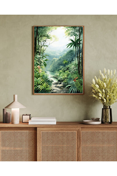 woodhomeworks Tek Parça Salon Ofis Dekor Tablo Ttk