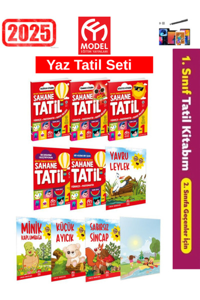 Bilfen Yayıncılık Model Eğitim 1.Sınıf Yaz Tatil Seti 10 Fasikül ŞAHANE YAZ (...