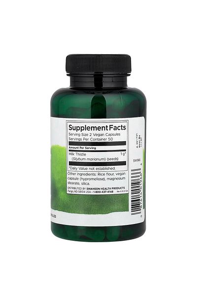 SWANSON , Full Spectrum® Milk Thistle, 500 mg, 100 Vegan Capsules