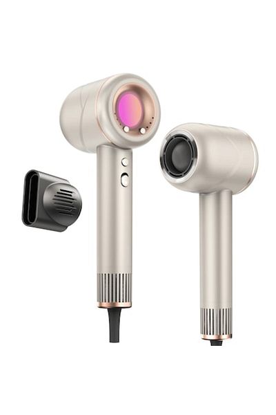 BREZIUM Professional ionic hair dryer, 1800W, 110,000 RPM, 200 million negative ions, Gold