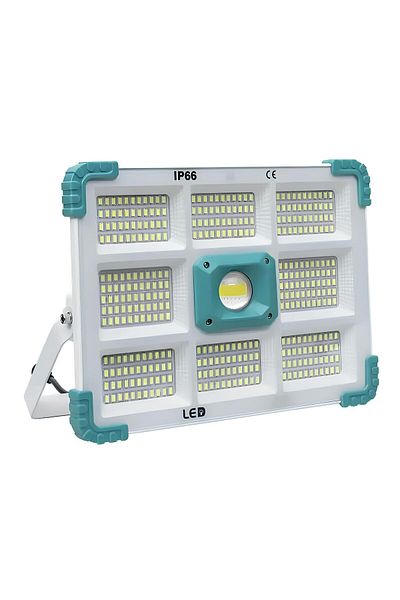 Generic مصباح يدوي LED يعمل بالطاقة الشمسية قابل لإعادة الشحن ومقاوم للماء للتخييم بقوة 200 وات و950 لومن