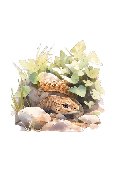 INOVATIX Set of 8 pieces, Snake in the forest sticker, INOVATIX®. 6 cm