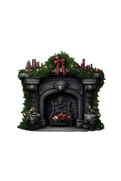 INOVATIX Set de 8 bucăți, autocolant negru pentru șemineu, INOVATIX®. 6 cm