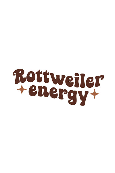 INOVATIX Set de 8 piese, autocolant Rottweiler energy logo, INOVATIX®. 6 cm