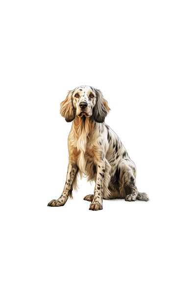 INOVATIX Set of 8 pieces, English Setter brown sticker, INOVATIX®. 6 cm