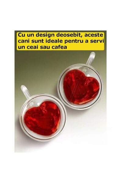 SIKS Set of 4 SIKS Double-Walled Glass Mugs, 4 Round Glass Saucers, Capacity 250 ML, Transparent