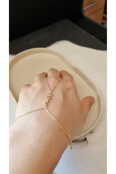 AKSESUARIM Stylish, Non-Staining, Anti-Allergic, Steel Shammeran with Star and Zircon Stone Details