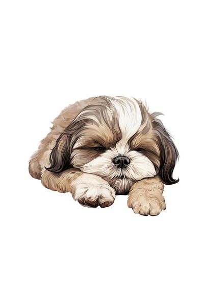 INOVATIX Set of 8 pieces, Shih Tzu Sticker, INOVATIX®. 6 cm
