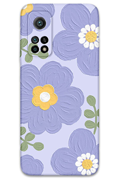 Gramaphone Xiaomi Mi 10T Pro Uyumlu Çiçek Desenli Telefon Kılıfı + Ekran Koru...