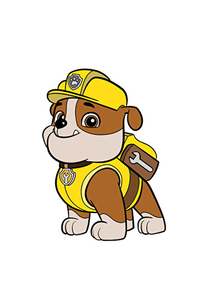 INOVATIX Set de 8 autocolante Rubble Patrula Cățelușilor Mândri, INOVATIX®. 6 cm