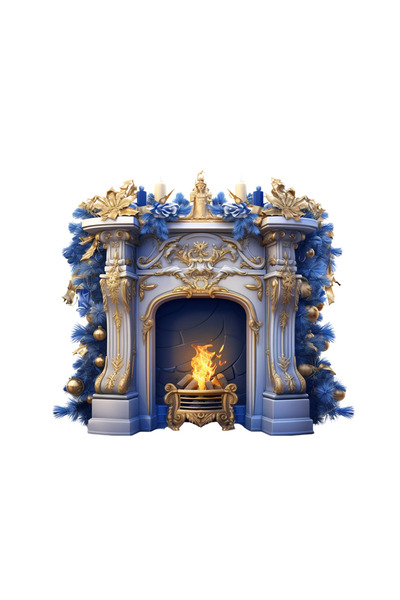 INOVATIX Set de 8 bucăți, autocolant șemineu aprins, INOVATIX®. 6 cm