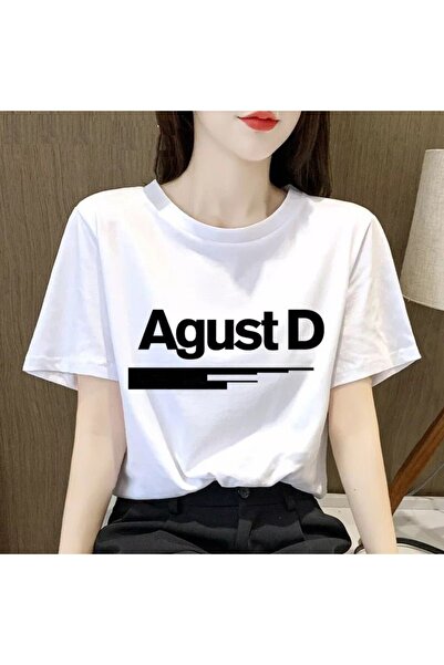 Gollinger Tricou cu gât rotund cu imprimeu AGUST D