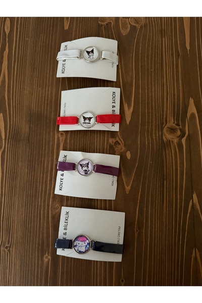 SÜSLÜTASARIM Bileklik ,suni deri ,kuromili,1 adet