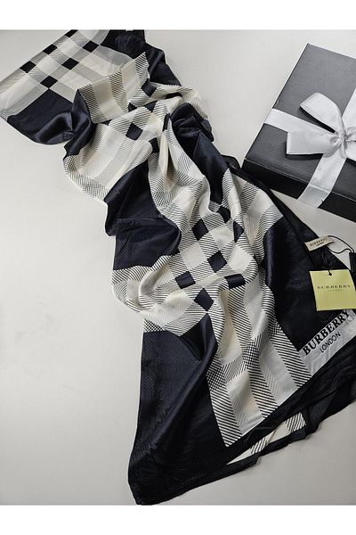 Webinay Home Plaid B Pattern Voile Silk Shawl New Season Premium Shawl Scraf