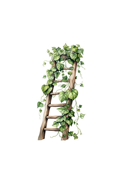 INOVATIX Set de 8 autocolante pentru scări acoperite cu iederă, INOVATIX®. 6 cm