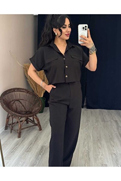 Rouge Linen Palazzo Suit