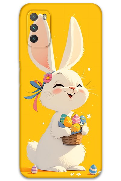 Gramaphone حافظة هاتف متوافقة مع هاتف Xiaomi Redmi 9T على شكل أرنب + واقي شاش...