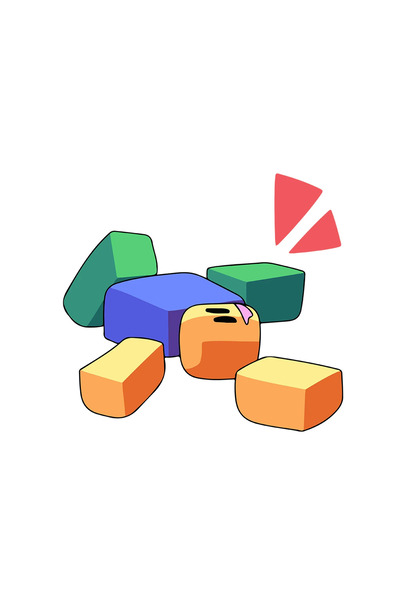 INOVATIX Set de 8 piese, autocolant Roblox Broken Noob, INOVATIX®. 6 cm