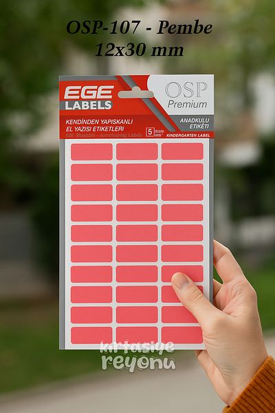 Kids Like Osp 107 12X30Mm 150Pcs Pink Label 5 Sheets