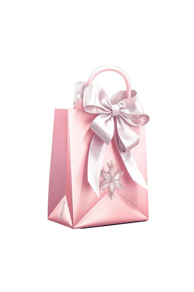 INOVATIX Set de 8 piese, autocolant roz pentru pungă cadou cu fundă, INOVATIX...