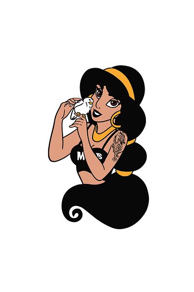 INOVATIX Set of 8 pieces, Sticker Punk Jasmine, INOVATIX®. 6 cm