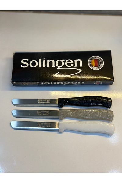 vanilinkitchen Solingen Set of 3 Glitter Micro Meat and Vegetable Chopping Knives