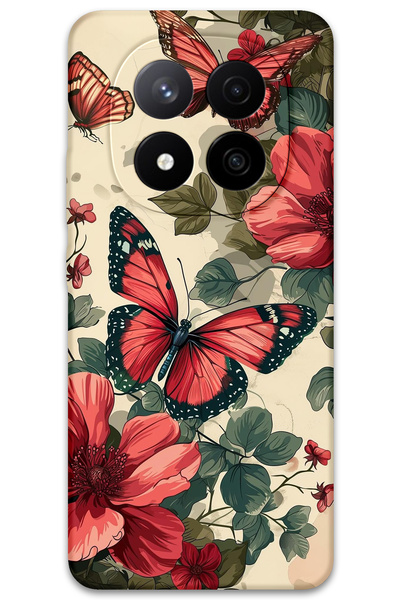 Gramaphone Xiaomi Redmi Note 14 Pro 4g Compatible Butterfly Pattern Phone Cas...