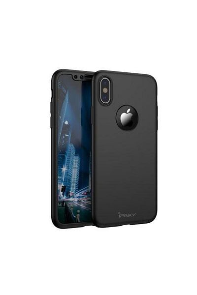 OEM Husă de protecție originală neagră pentru Apple iPhone XS MAX, acoperire completă la 360 de grade