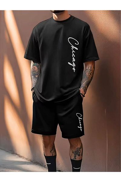 RawNox Combination Series T-Shirt/Shorts Chicago Printed