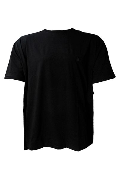 Wooppo - Plus Size - Crew Neck Men - T-Shirt Black
