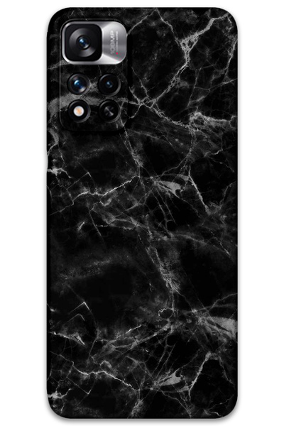 Gramaphone Poco M4 Pro 5g Compatible Marble Pattern Phone Case + Screen Prote...