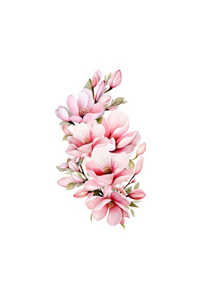 INOVATIX Σετ 8 τεμαχίων, Αυτοκόλλητο Κλαδί με μανόλιες, INOVATIX®. 6 εκ.