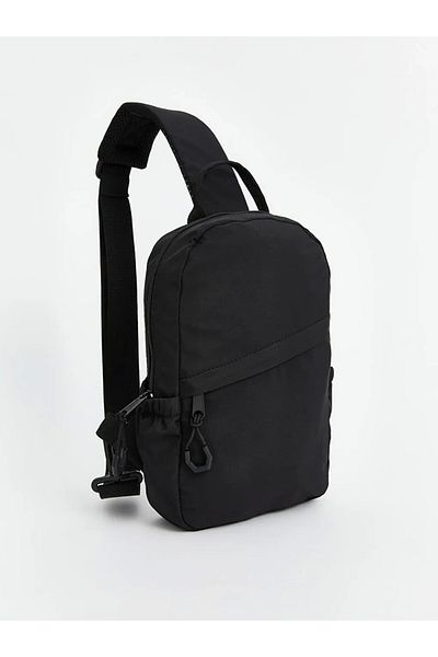 LC Waikiki Accessories Black Zippered Men's Chest Bag 19X30X7 cm