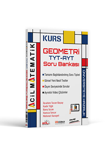 Acil Yayınları Acil Matematik TYT AYT Geometri KURS Soru Bankası