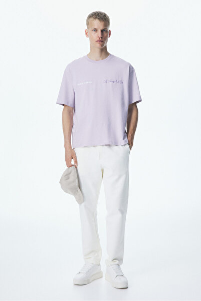 H&M Loose Fit Baskılı Tişört