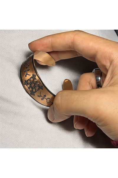 PrestigeSO Seljuk Star Motif Adjustable Pure Copper Bracelet |   Meaningful & Historical Design
