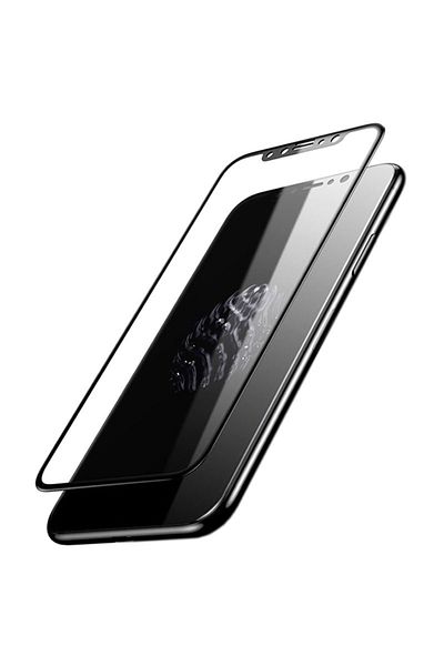 OEM Folie de protecție 3D profesională din sticlă 0.3mm, acoperire completă, pentru Apple IPHONE 8, Negru
