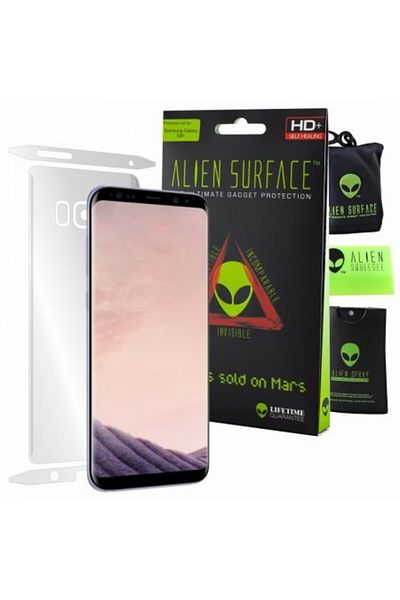 OEM Folie Alien Surface HD, Samsung GALAXY S8 Plus, protecție spate și laterală + cadou Alien Fiber