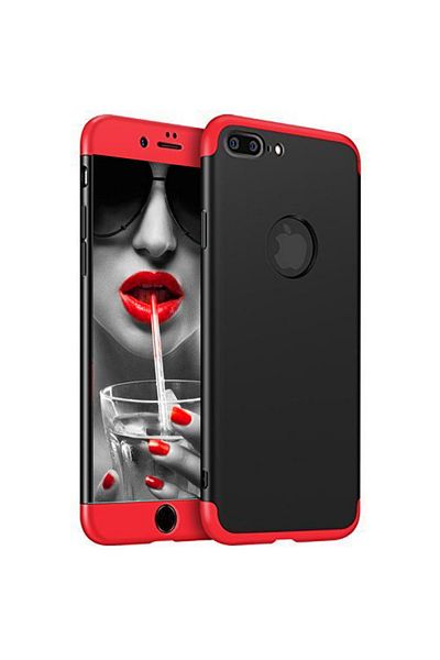 OEM Apple Iphone 7 Plus phone case offers protection Slim 3in1 Lux Design Red-Black