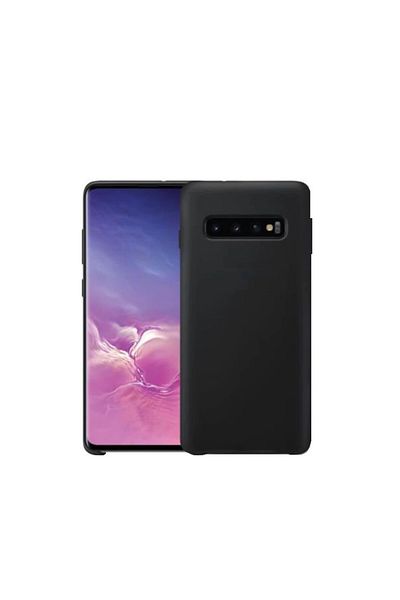 OEM Carcasă Samsung Galaxy S10, silicon rezistent la șocuri, neagră