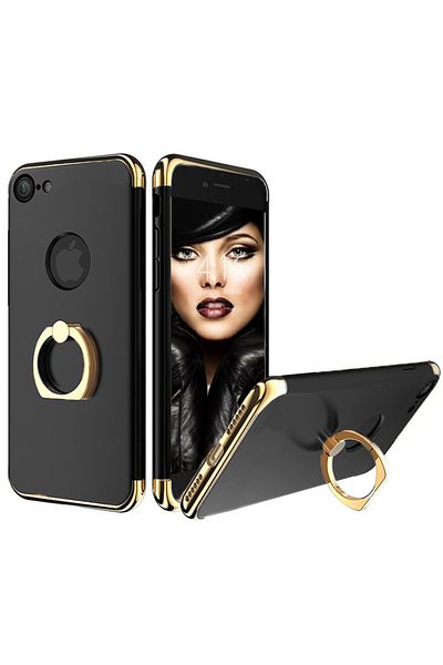 OEM Iphone 7 phone case offers 3in1 protection Ultrathin - Lux Black G Ring