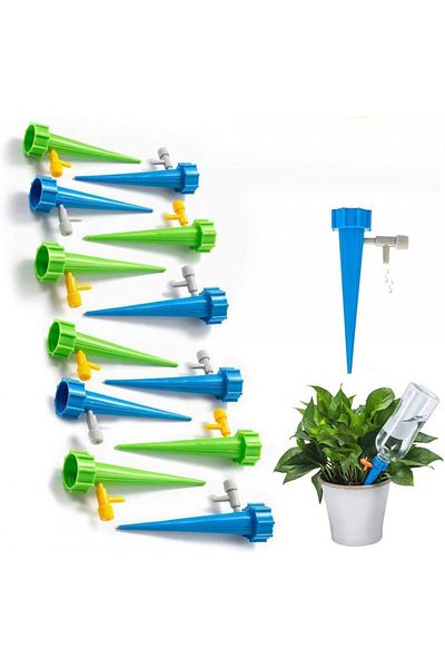 OEM Dripper set with valve for plant irrigation - Pot irrigator - plant watering - 12 pcs