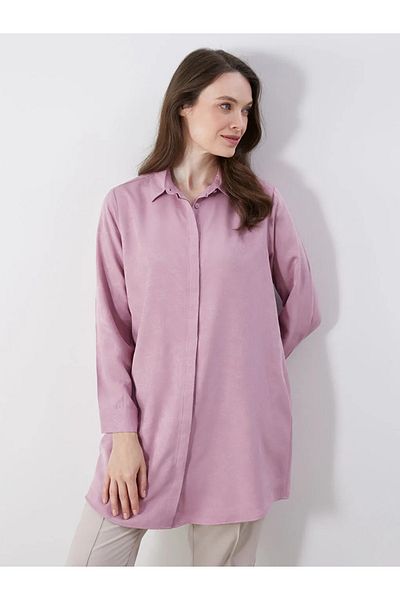 LC Waikiki Lcw Grace Pink Floral Women's Shirt Tunic